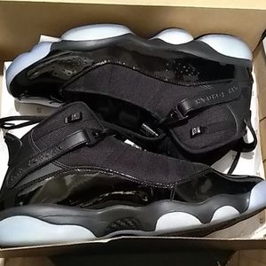 All Black Jordan 6 Rings sz 12